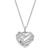 Bandaged Heart Sterling Silver Cremation Jewelry Pendant