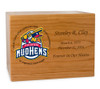 Baseball  Cremation Urn - Solid Cherry Wood 1