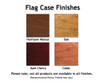 Basic Pedestal for a Flag Display Case in Vintage Oak or Dark Cherry Finish