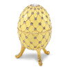 Bejeweled Antiqued Ivory Royal Musical Egg Keepsake Box