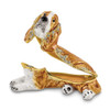 Bejeweled Bassett Hound Keepsake Box