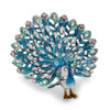 Bejeweled Blue Peacock Keepsake Box