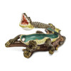 Bejeweled Fierce Crocodile Keepsake Box