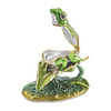 Bejeweled Frog On Lily Pad Keepsake Box