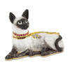 Bejeweled Siamese Cat Keepsake Box