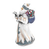 Bejeweled St Nicholas White Santa Keepsake Box