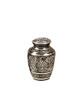 Black Elegance Gee Motif Brass Cremation Urn - Small