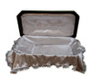 32 Inch Black with Silver Deluxe Pet Casket for Cat Dog Or Other Pet