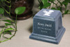 Blue Angel Boy Infant Child Granite Ark Cremation Urn