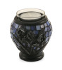 Blue Iris Glass Mosaic Keepsake Tealight Cremation Urn