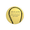 Baseball Nameplate - Engraved - Gold - 1-7/8 x 1-7/8