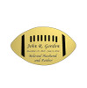 Football Nameplate - Engraved - Gold - 3-1/2 x 2