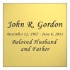 Gold Engraved Nameplate - Square - 3-1/2 x 3-1/2