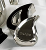 Bright Silver Tear Drop Ultra Keepsake Cremation Urn Set