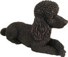 Bronze Finish Poodle Dog Shadow Casts Figurine Urn