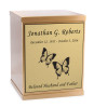 Butterflies Bronze Overlap Top Cremation Urn