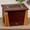 Cardinals Cut Panel Craftsman MDF Wood Memory Chest Cremation Urn