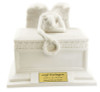 Angel of Bereavement Cold Cast White Alabaster Cremation Urn