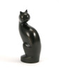 Antique Bronze Tall Cat Cremation Urn