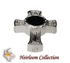 Celtic Cross Photo Locket Cremation Jewelry in Sterling Silver