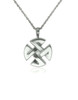 Celtic Sterling Silver Cremation Jewelry Pendant Necklace