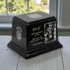K-9 Service Dog Photo Black Granite Ark Pet Cremation Urn