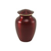Extra Small Classic Crimson Brass Cremation Urn - Engravable
