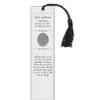 Classic Fingerprint Engraved Bookmark with Black Chainette Tassel