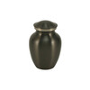 Petite Classic Slate Brass Cremation Urn - Engravable