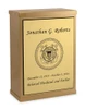Coast Guard Bronze Overlap Top Niche Cremation Urn