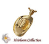 Cowboy Hat Cremation Jewelry in 14k Gold Plated Sterling Silver