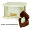 Cream Wash Marble Acropolis Cremation Urn