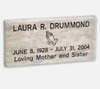 Dolomitic Stone - 11 x 5.5 x 2 - Engraved Garden Memorial Marker