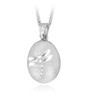 Dragonfly Fossil Sterling Silver Cremation Jewelry Pendant Necklace