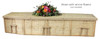 6' 5" Eco Friendly 6-Point Woven Bamboo Coffin