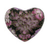 Elite Floral Garden Blush Cloisonne Heart Brass Keepsake Cremation Urn