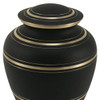 Elite Onyx Brass Cremation Urn - Engravable