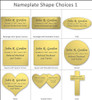 Engraved Nameplate - Choose Style, Color and Size