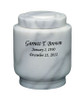 Estate II Youth White Marble Engravable Cremation Urn