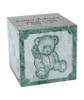 Excelsus Teddy Bear Infant Green Marble Engravable Cremation Urn