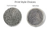 Fingerprint Round Stainless Steel Memorial Cremation Pendant Necklace