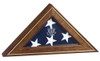 Five Star General Flag Display Case in Antiqued Cherry