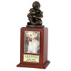 Large Friends Forever Photo Cherry Wood Pet Cremation Urn