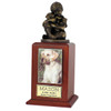 Small Friends Forever Photo Cherry Wood Pet Cremation Urn