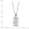 Girlfriends Sterling Antiqued Silver Memorial Jewelry Pendant