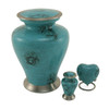 Glenwood Blue Marble Brass Cremation Urn