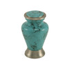 Glenwood Blue Marble Brass Keepsake Cremation Urn