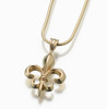 Gold Vermeil Fleur de Lis Cremation Jewelry