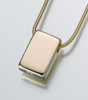 Gold Vermeil Sliding Rectangle Cremation Jewelry