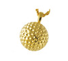 Golf Ball Cremation Jewelry in Solid 14k Yellow Gold or White Gold